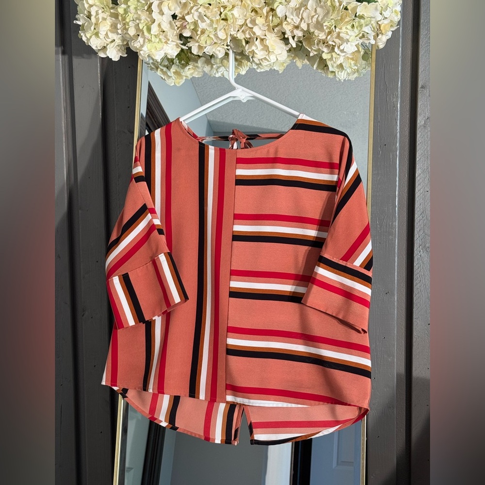 Express Multicolor Striped Blouse - image 1